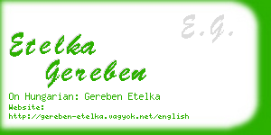 etelka gereben business card